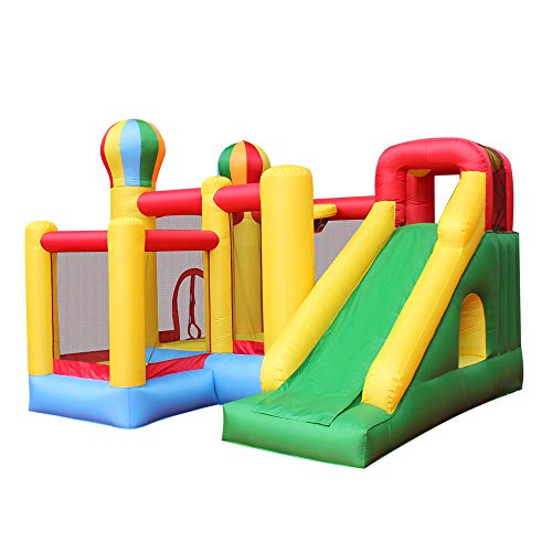 RETRO JUMP Inflatable Bounce House Castle Jumper Moonwalk Slide Bouncer Kids Jumper with Balls and Blower